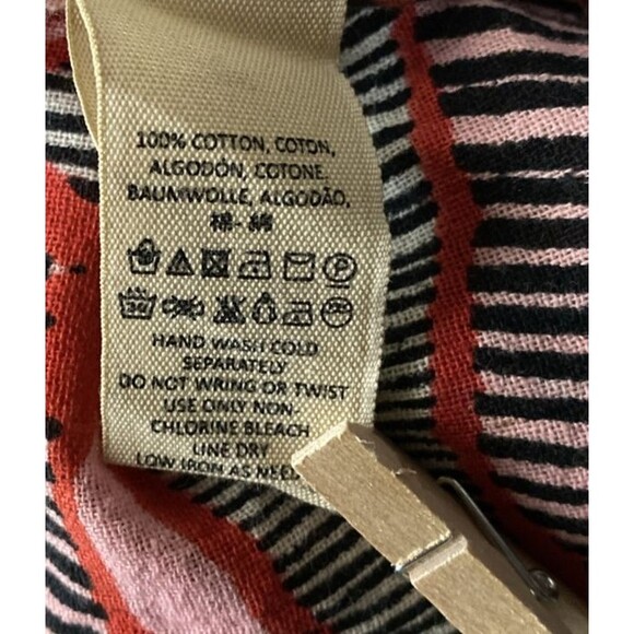 Free People Mini Slip Dress Womens 0 Floral Striped 100% Cotton Fairy Summer - Picture 11 of 13